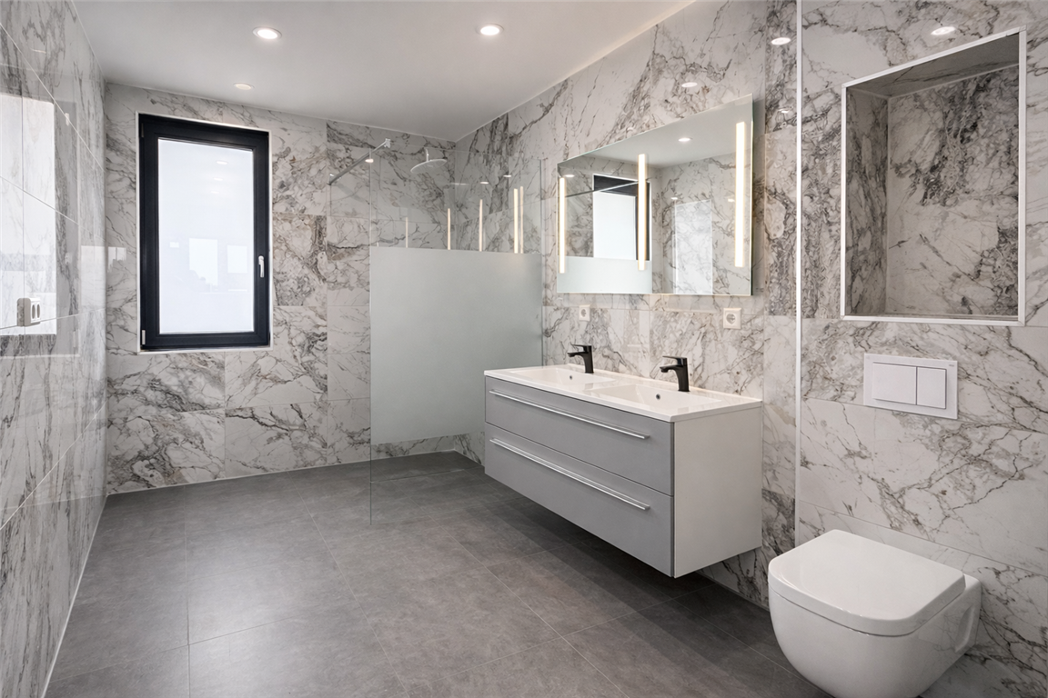 Neuwertiges 3-Familienhaus in Werther  (Westfalen) – KfW-55-Neubau 2024 mit  Luftwärmepumpe, Solaranlage & Top Ausstattung! 